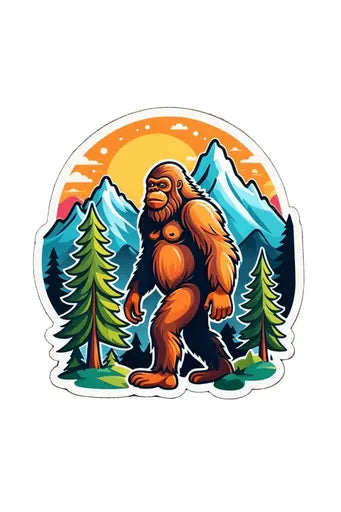 Sasquatch Sticker - Legendary Adventure Awaits