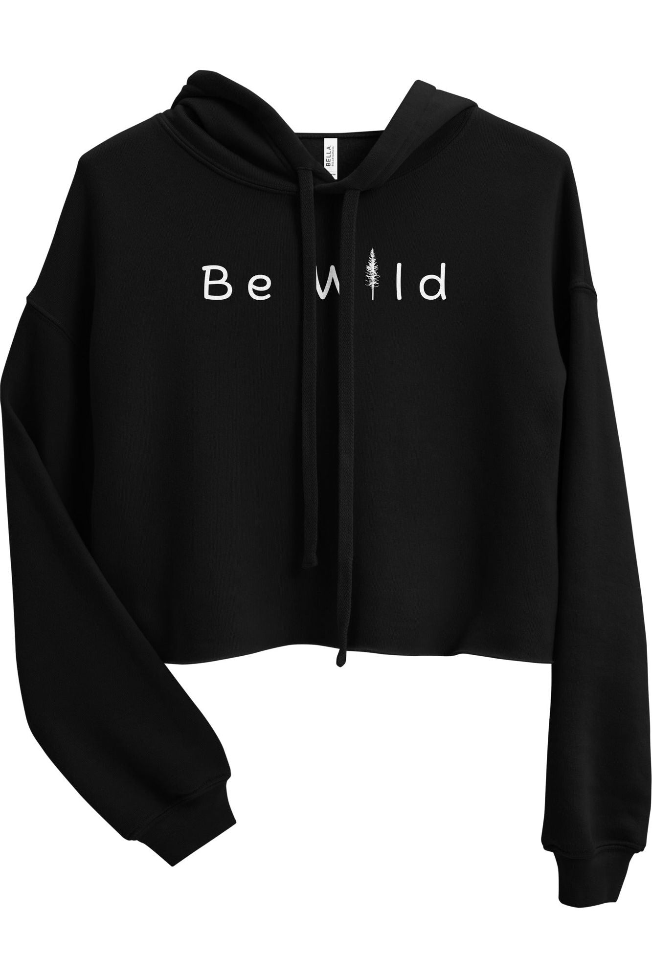 Be wild Cropped Hoodie