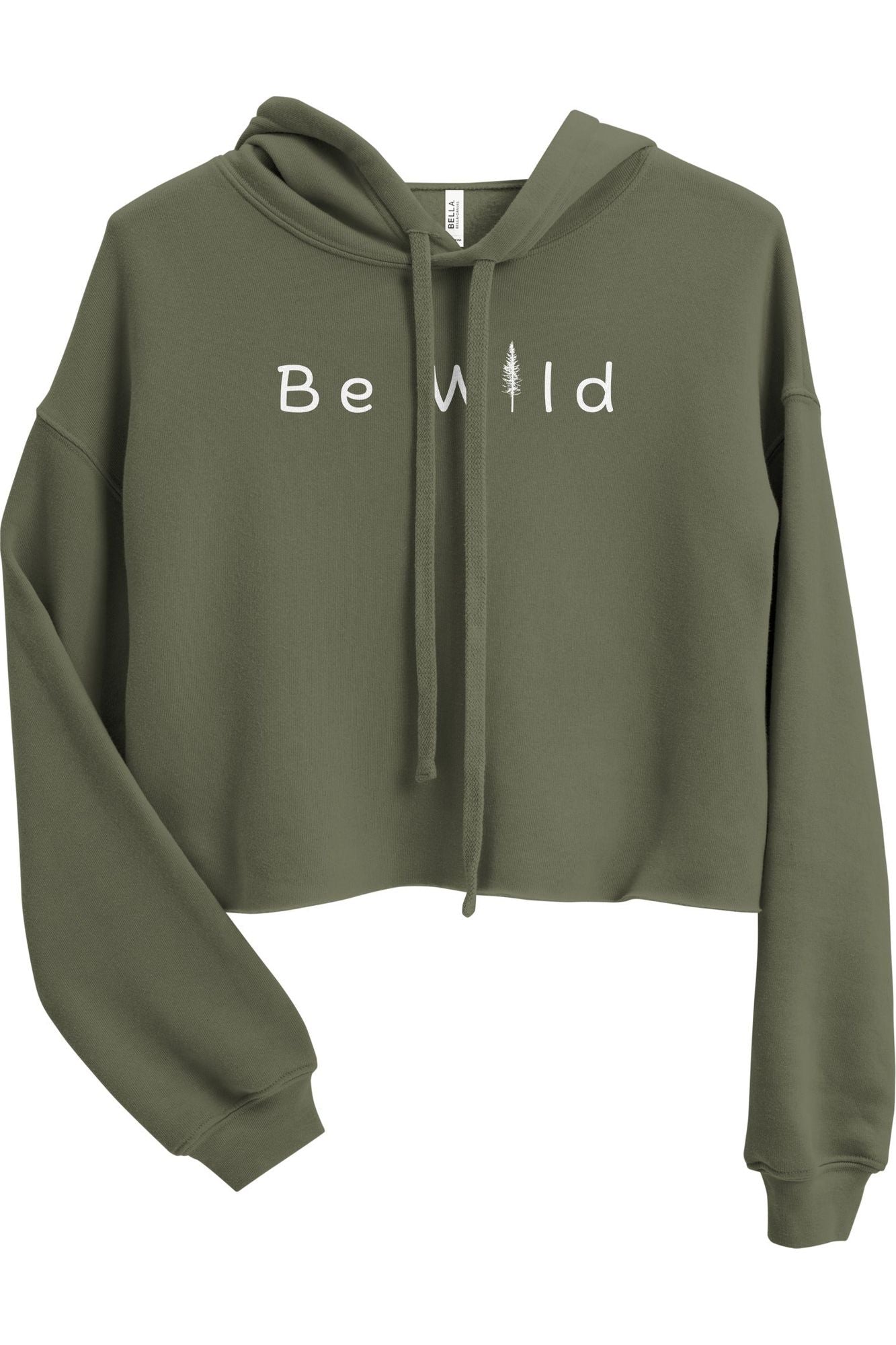 Be wild Cropped Hoodie