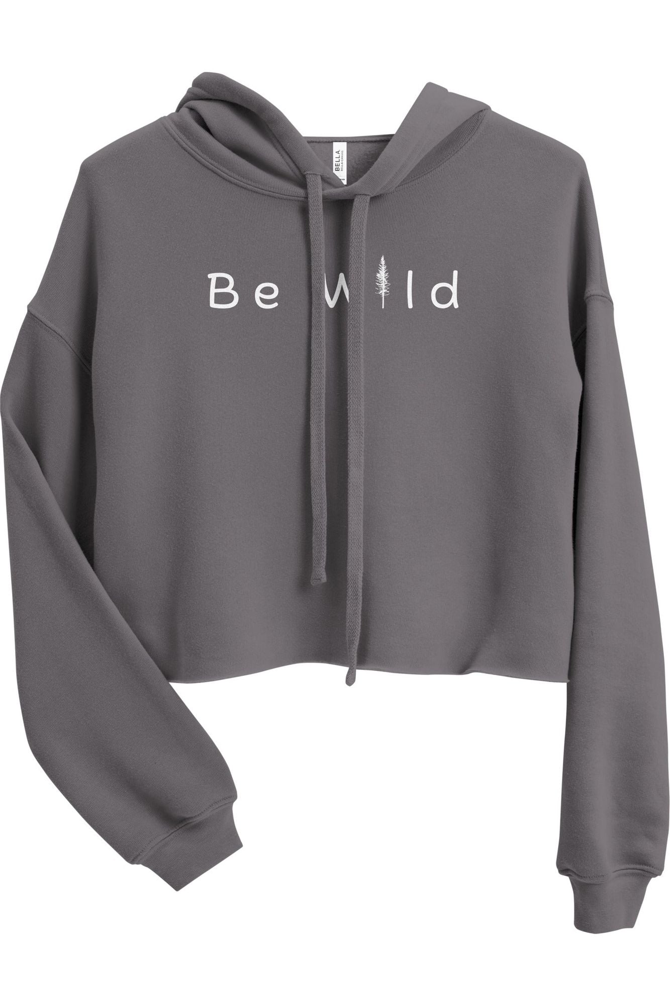 Be wild Cropped Hoodie