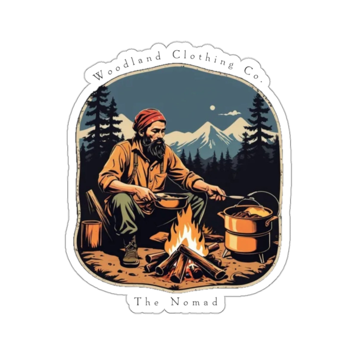 Camping Nomad Sticker - Transparent Background