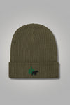 Embroidered Bear Beanie – Cozy Trail Cap for Cold Weather