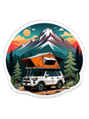 Roof top tent suv sticker