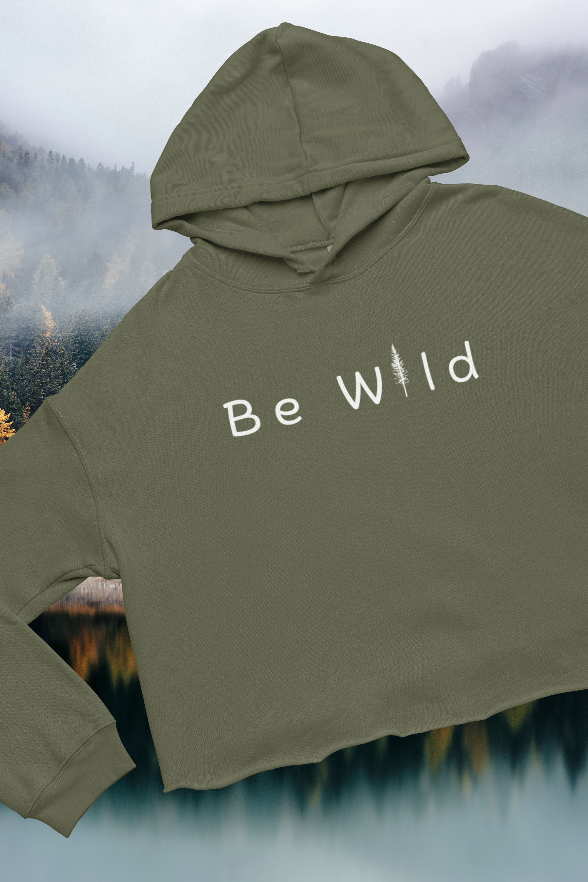 Be wild Crop Hoodie