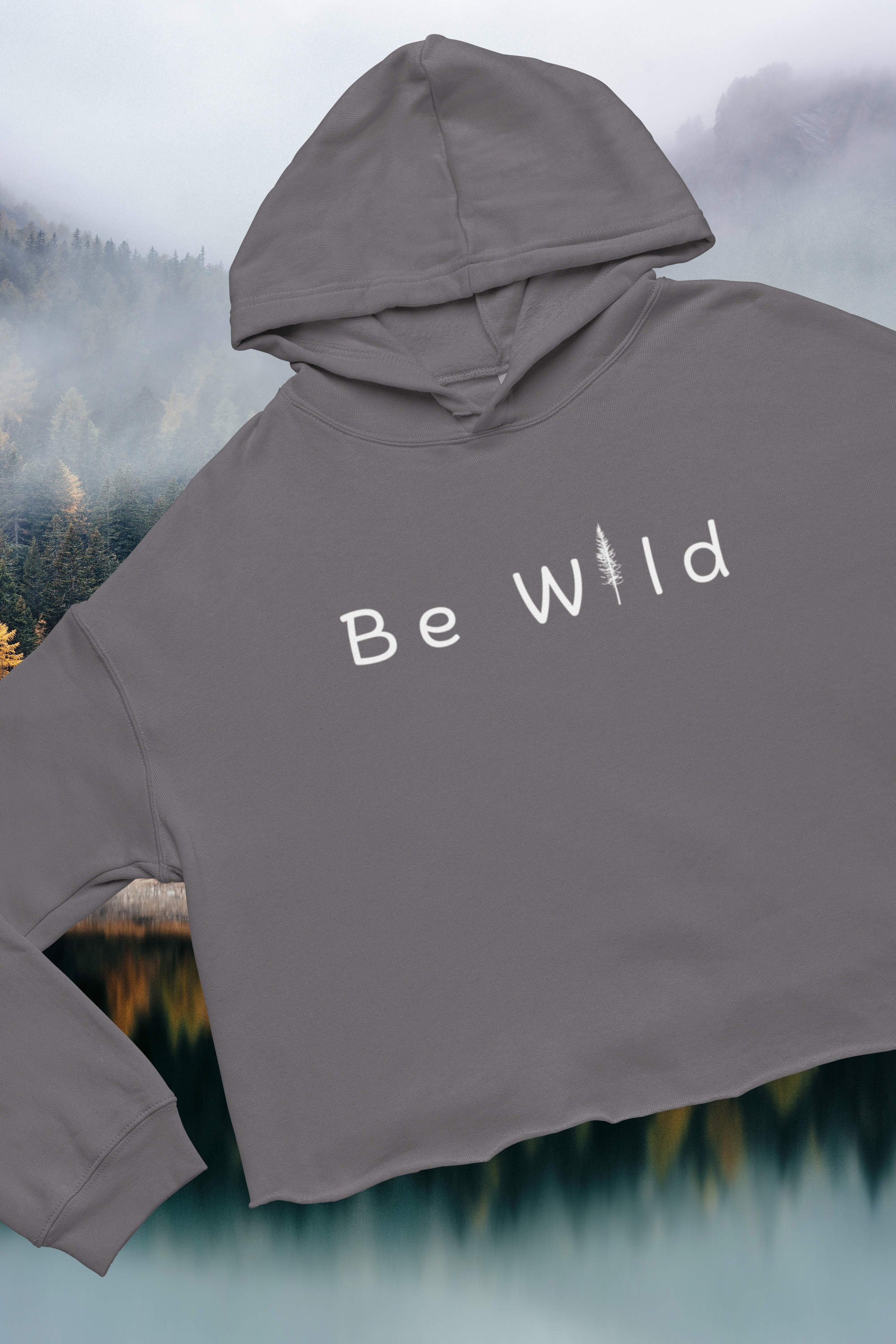 Be wild Crop Hoodie