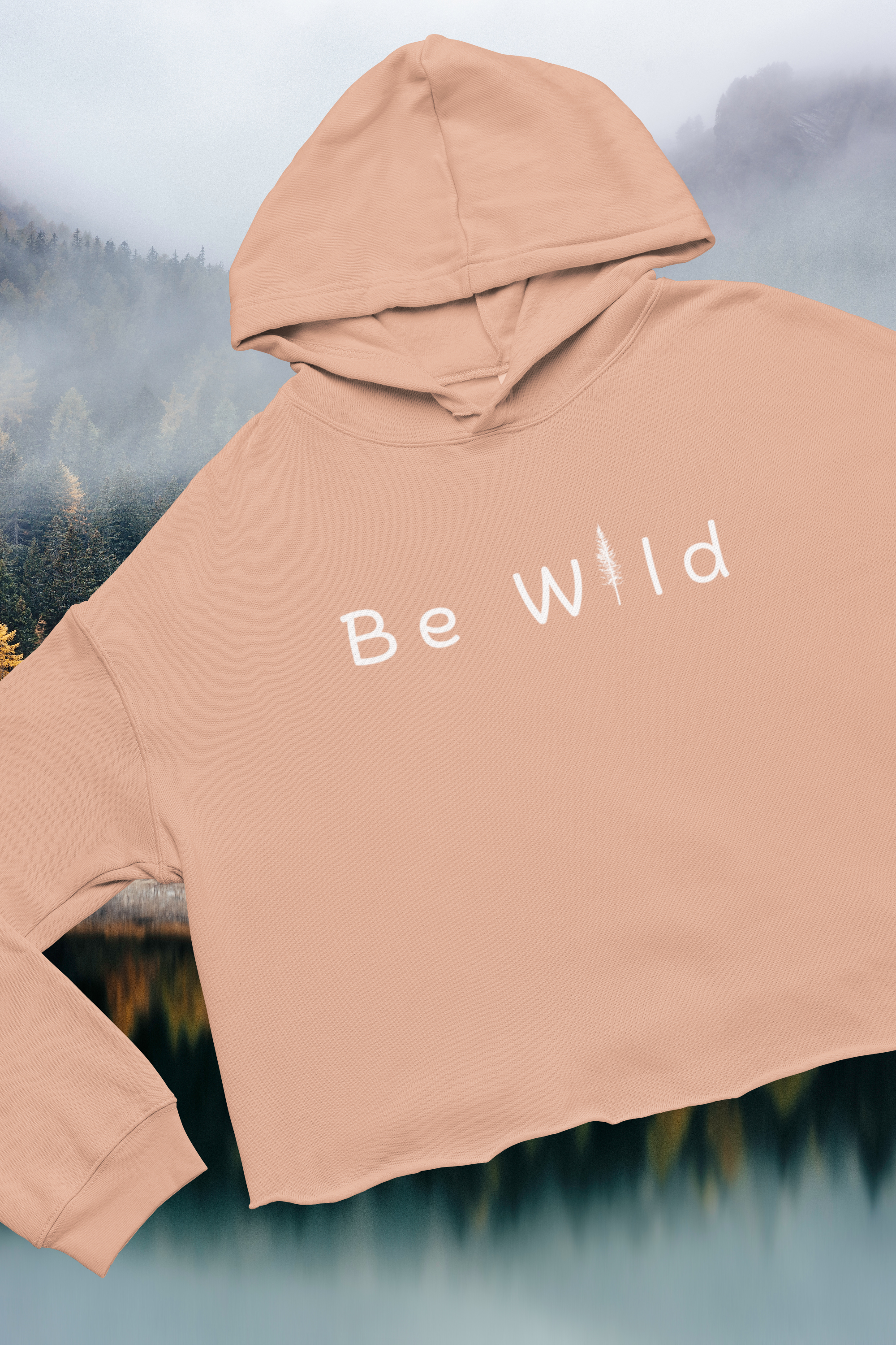 Be wild Crop Hoodie