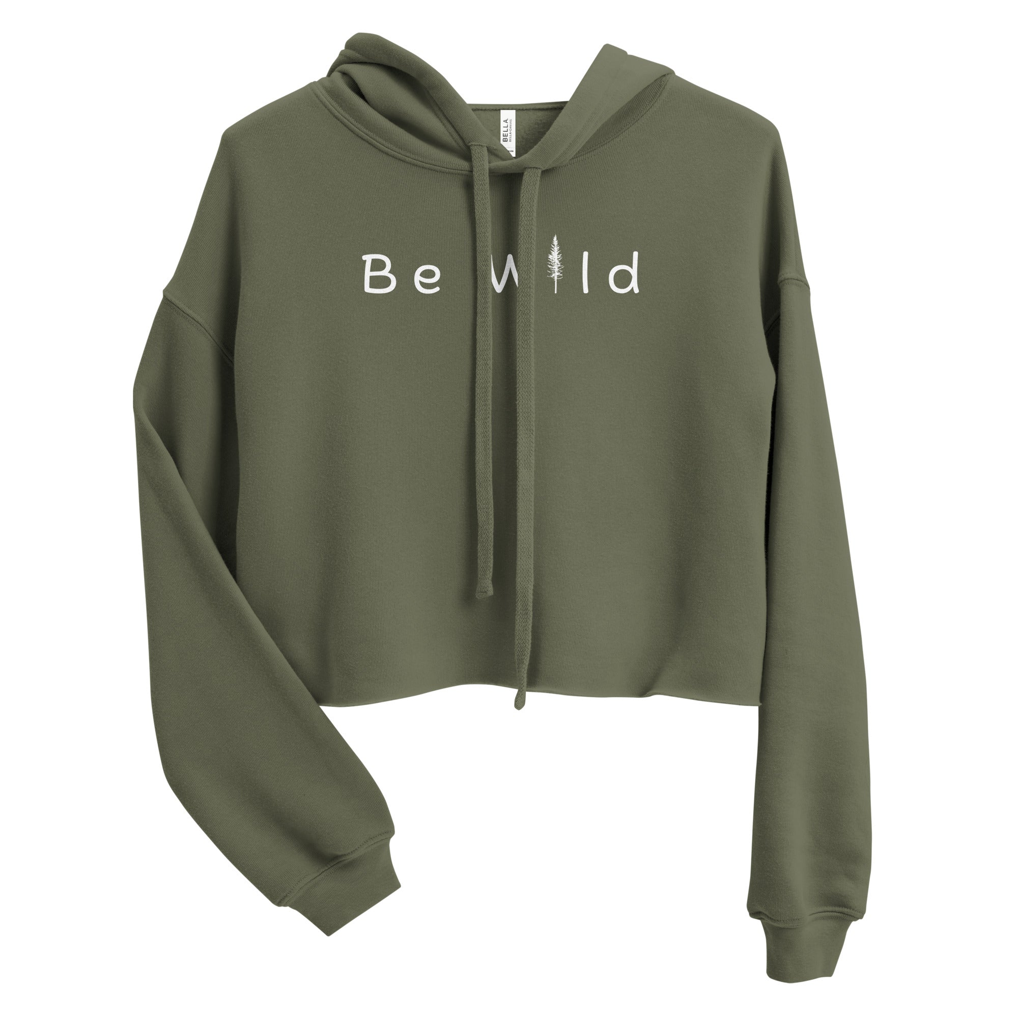 Be wild Cropped Hoodie