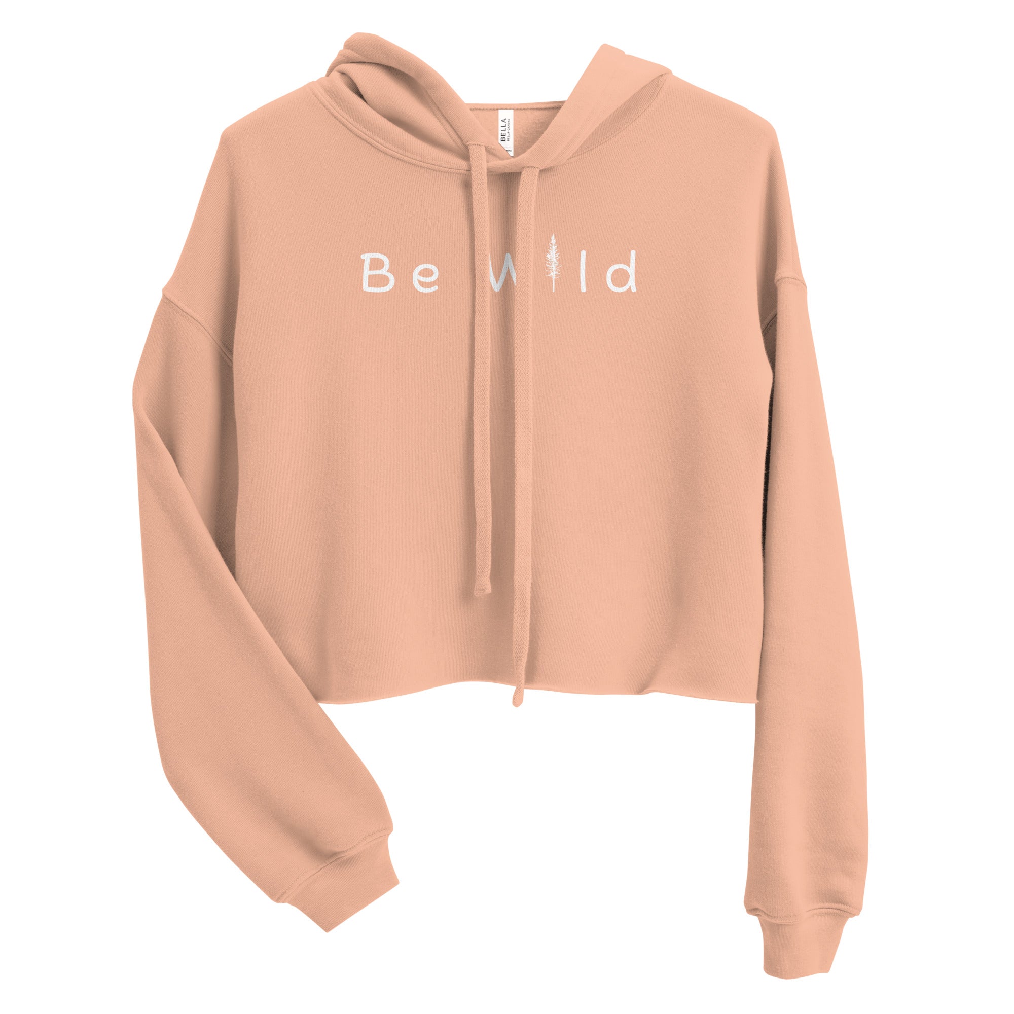 Be wild Cropped Hoodie